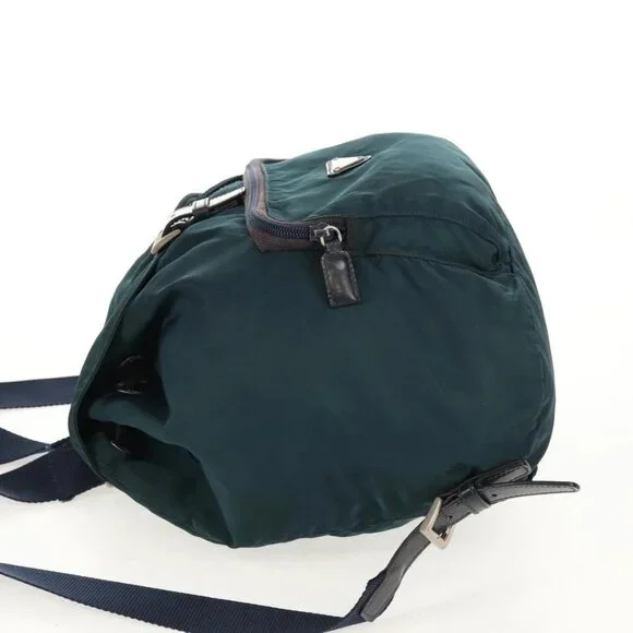 PRADA Backpack Nylon Blue Silver Auth 157773 - Picture 3 of 16